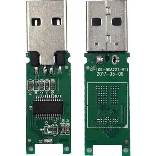 DIY U disk eMCP 221 USB 2.0 U disk PCB major controller accessories without flash memory for recycle emcp221 BGA 221 chips