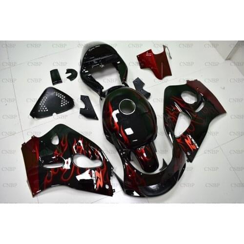 GSXR600 1996 - 2000 Plastic Fairings GSXR750 96 97 Fairings GSXR 600 96 97 Black Red Frame Motorcycle Fairing