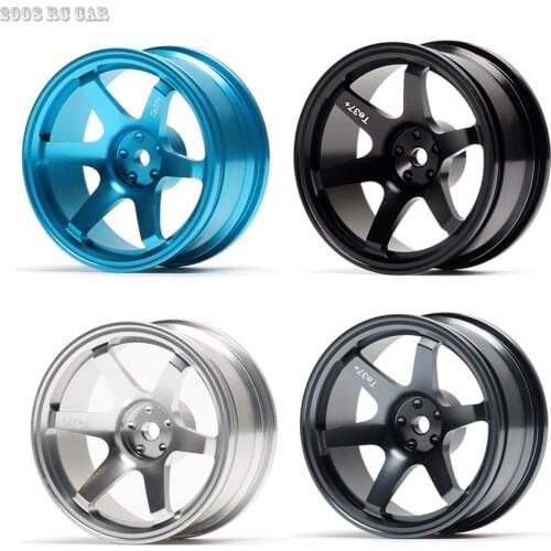 Wheel Rims 4P Aluminum 6 Spoke 52MM For RC 1/10 On-Road Drift Traxxas HSP Tamiya HPI Kyosho RedCat SAKURA NEW ENRON 1:10