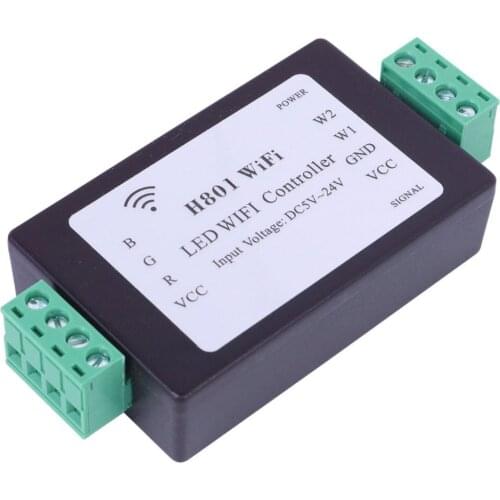 H801 RGBW WiFi LED Controller For RGBW Led Strip Lights DC5-24V Input 4 Channel X 4a Output LED Controller