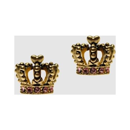 Amorita boutique Small crown gold earrings