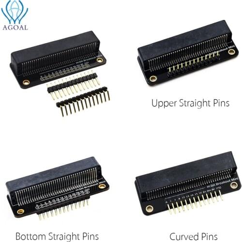 Mini Breakout Module For Micro:bit BBC Microbit Development Board Expansion Adapter Board With 2pcs Pins