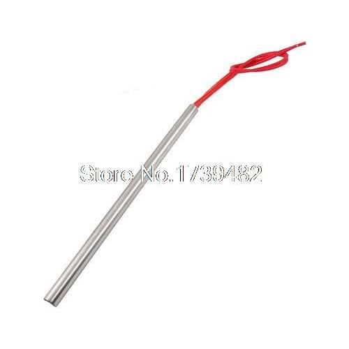 9.5mm x 180mm Red Wire Lead Cartridge Heater Heating Element AC 110V 500W