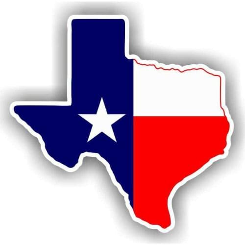 Texas State Flag Vinyl Decal Bumper Sticker High Quality Texas USA America Truck Stickers for Cars, Motos, Laptops, Industry