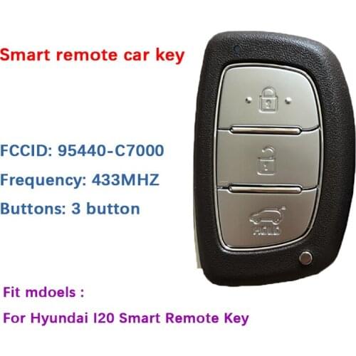 CN020062 Original 3 Button 433MHz Hyundai I20 Smart Car Key Control FCCID 95440-C7000