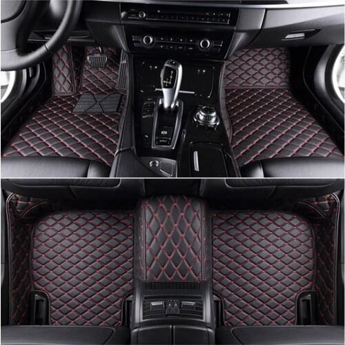 Custom 5 Seat car floor mats for peugeot 307 sw 308 sw 2008 3008 5008 car mats auto accessories