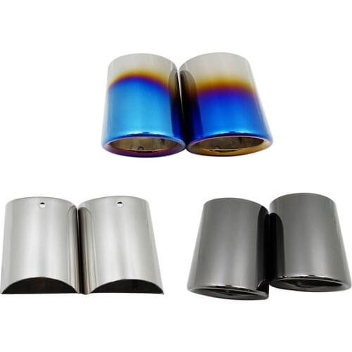 Durable Automobile Rear Tail Throat Tip Decoration Styling For BMW 5 Fashion Car Exhaust Muffler Tailpipe Styling Accessories