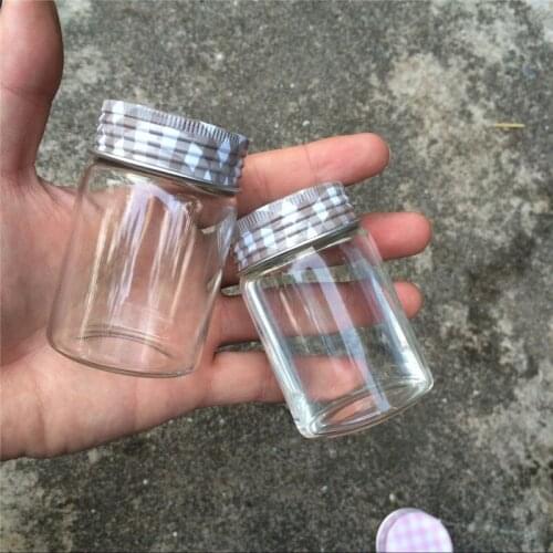 47*70*34mm 80ml Glass Bottles Screw Cap Silicone Stopper Leakproof Empty Jars Glass Transparent Bottle Food Liquid Bottles 12pcs