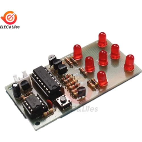 NE555 CD4017 Light Water Flowing Light LED Module DIY Electronic Light DIY Kit Running Flow LED Electronic DIY Kit