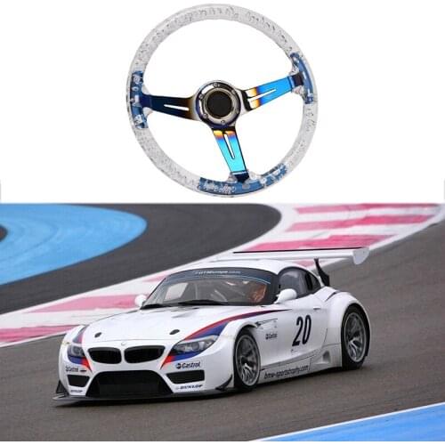 Universal Car Acrylic Transparent Racing Sports Steering Wheel