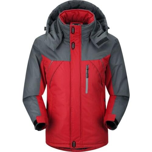 5XL Waterproof Jacket Camping Hiking Jackets Hunting Climbing Windproof Fishing Sports Windbreaker Fleece Inside Hiking Jacket