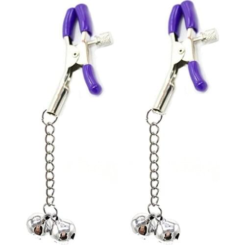 Nipple Clamps Metal Chain Breast Clips Clitoris Stimulator Erotic SM Bondage Adult Games Sex Toys for Couple