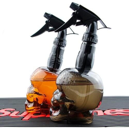 500ml Skull Shape Hairdressing Spray Bottle Superior Quality Hair Styling Skillful Manufacture Water Mist Sprayer Tool