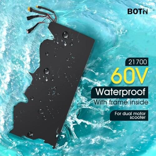 BOTIN 21700 Cell 60V Electric Bike Battery 67.2V 2A 5A Faster Charger Waterproof Electric Bicycle Lithium Battery Pack E-bike