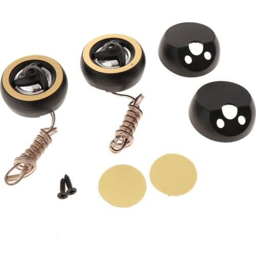 1 Pair 25mm Car Tweeters, Car Silk Dome Stereo Treble Speakers with Installation Accessories