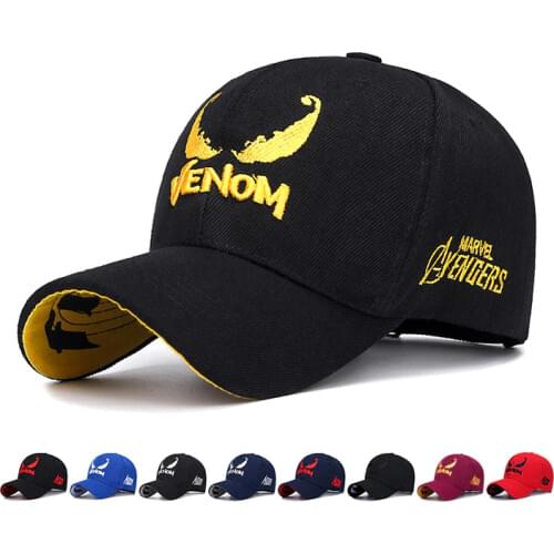 New Design Venom Embroidery Baseball Cap Couple Hip Hop Cotton Hat Fashion Golf hats Outdoor Sports Caps Friendship GIft