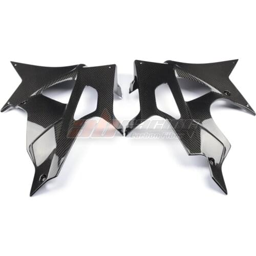 Belly Pan Side Fairings For BMW S1000RR 2009-2014 Full Carbon Fiber , 100%, Twill