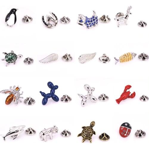 High quality Brooch for men Animal Lobster turtle fish lapel pin Successful mens music brooches accessories jewelry wholesale