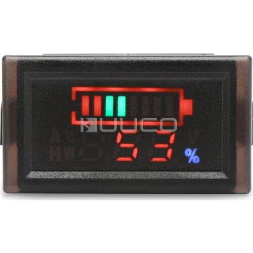 Digital Meter 12V Acid lead Batteries indicator Battery Capacity Digital LED Tester Voltmeter Adjustable Digital Panel Meter