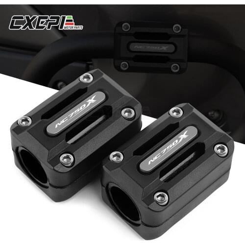 For HONDA NC750S NC750X NC700X NC 750 S X 1 pair Motorcycle Engine Guard Bumper Protection Decorative Block 25mm Crash Bar