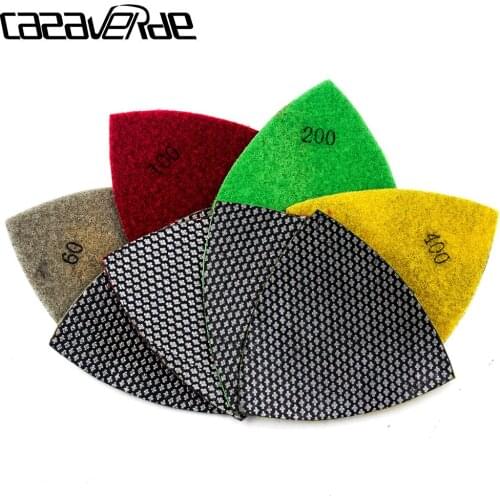 Electroplated Triangular Diamond Polishing Pads Electroplated Sanding Pad For Multi Tool as Fein Multimaster Dremel Renovator