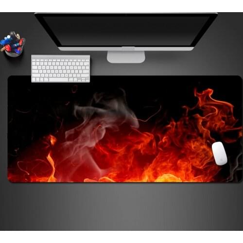 3D Red Theme Black Bottom Game Mouse Pad High Quality Fashion Creative Professional Game Desktop Mouse Keyboard Pad