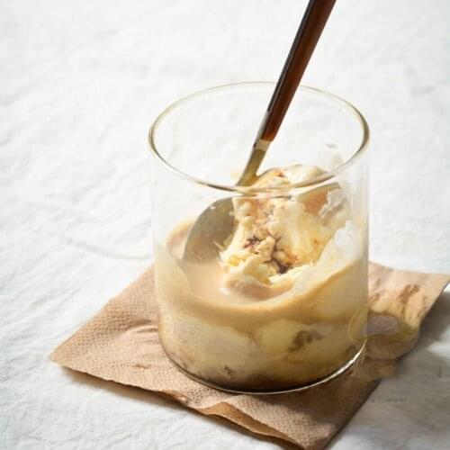 INS Style Glass Circular Transparent Dessert Creativity Cup Cold Drink Cup Microwave Medium Heating Tea Cup 280-400ml