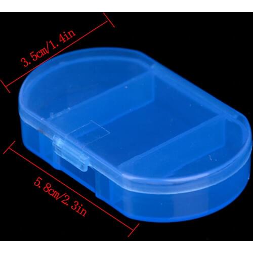 Mini Pill Box Drug Travel Divider Portable Blue Tool 3 Grids Medicine Tablet Week Pillbox Case Container Organizer Health Care