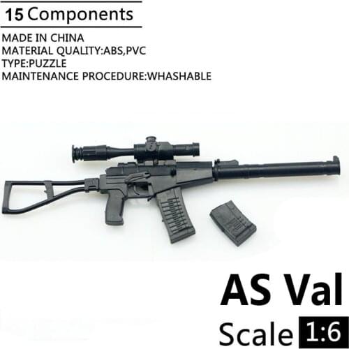 1:6 AS Val Assault Rifle Model 1/6 Soldier Assembly Model