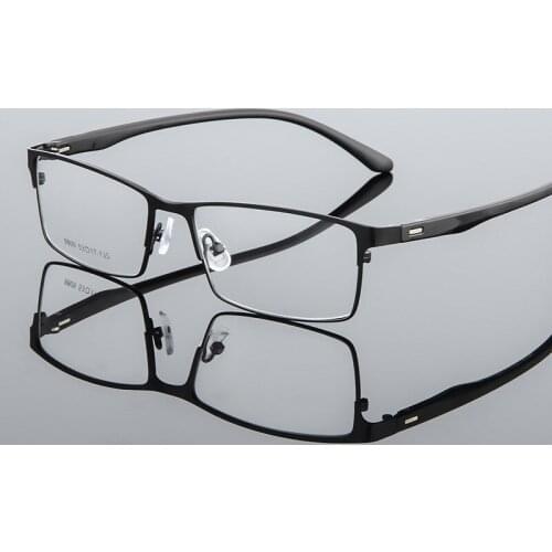 Alloy Optical Glasses Frame Men Ultralight Square Myopia Prescription Eyeglasses 2020 Male Metal Full Screw Eyewear