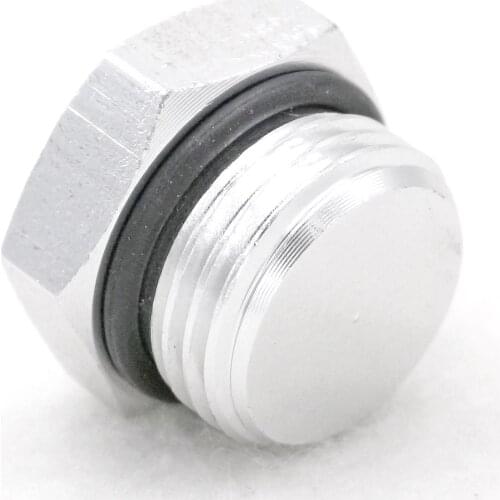 1/2" BSP Male Solid Aluminum Hex Head Plug End Cap For Pneumatic Manifold