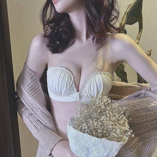 New Womens Cotton Bra Fashion Push Up Comfort Brassiere Sexy Lace Underwear Female Small Bra Lingerie Without Steel Ring