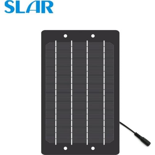 Solar Panel 6W 5V 1200mA Solar Battery Charger USB port DC 5.5*2.1 Charge Regulators Outdoor Power Li-ion Batteries Portable