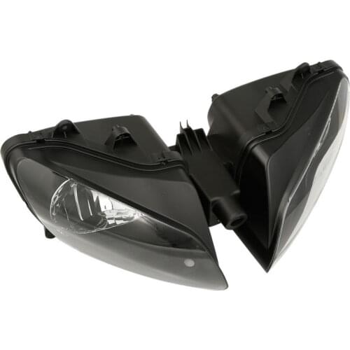 Motorcycle Balck Headlight Head Lamp Housing Clear Lens Assembly For Yamaha YZF R1 2000-01