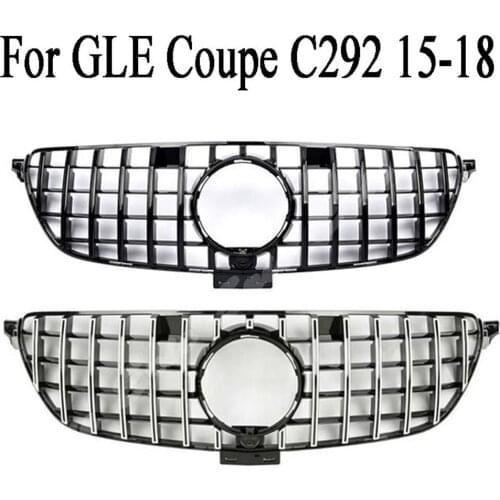 Front Racing Billet Bumper Grille Cover For Mercedes Benz GLE Coupe C292 2015 2016 2017 2018 2019 2020