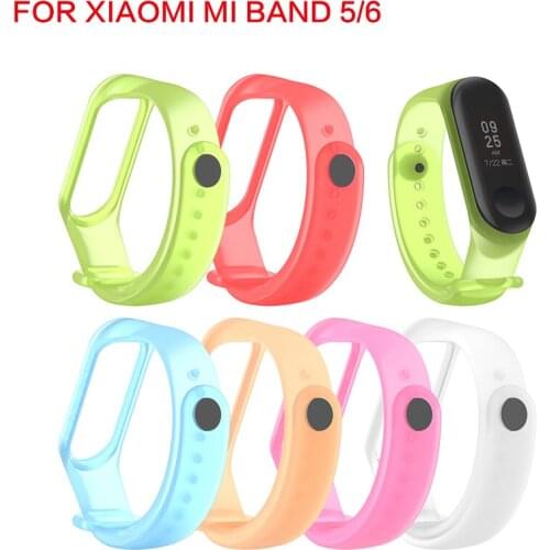 Bracelet For Mi Band 6 5 TPU Sport Strap Loop Watch Band Wristband Strap Miband Bracelet For Xiaomi Mi Band 5 6 Bracelet New