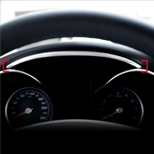 Car Styling Dashboard panel Trim Ring Decoration Frame trim strip decal Cover Sticker For Mercedes Benz C Class W205 GLC X253