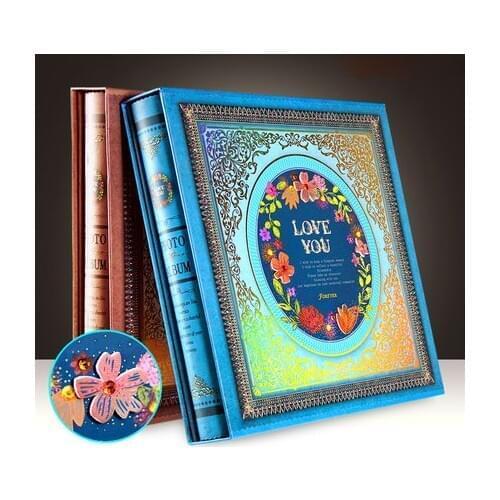 Retro Old Photo Five Inch Family Album Album Large Insert Type 5 Inch 7 Inch Mixed Large Capacity Photo Album