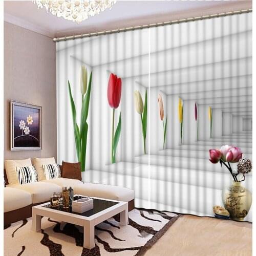 Louts 3D Window Curtain Dinosaur print Luxury Blackout For Living Room space curtains