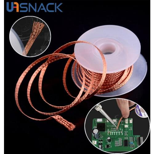1.5M Welding Wires Desoldering Braid Welding Solder Remover Wick Wire Low Residue Tin Strip for Electrical Soldering Working DIY