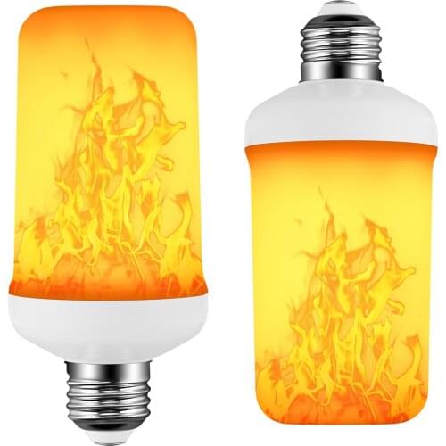 4 mode LED Dynamic flame effect light bulb Multiple mode Creative corn lamp Decorative lights For bar hotel restaurant party E27