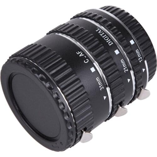 Lens Adapter Mount AF Macro Extension Tube Camera Len Auto Focus AF Macro Lens Extension Tube Close Up Set For Canon EOS EF EF-S