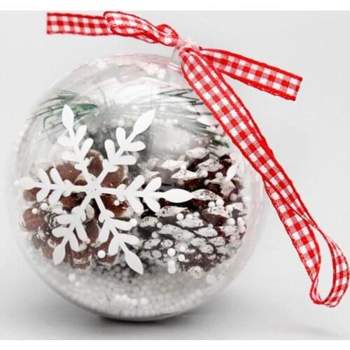 Acrylic Clear Flat Ball Home Decor Wedding Candy Christmas Patry Photo DIY Ideas Ornament Garden Bauble Jewelry Gifts Box
