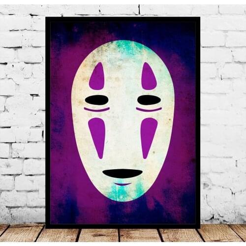 Hayao Miyazaki Spirited Away Noface Anime Poster