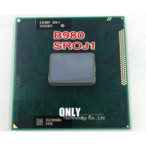 Free shipping original intel Pentium CPU SR0J1 B980 SROJ1 B980 2.4G/2M HM65 HM67