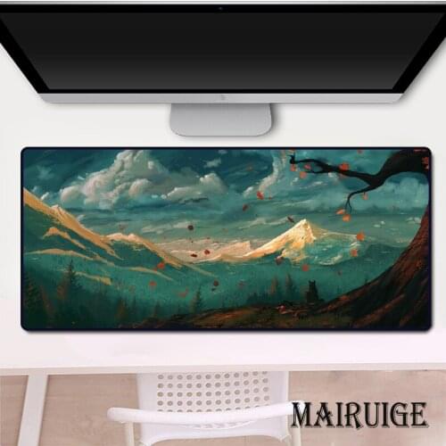 Mairuige Painting Landscape Art Large Mousepad Computer Keyboard Gaming Accessories XXL Mouse Pad Pc Notebook Desk Mat Carpet