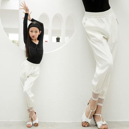 Latin Dance Pants Girls Rave Outfit Ballroom Practice Wear Salsa Dance Outfit Girls Clothes Samba Costume Tap Dance Wear JL2852