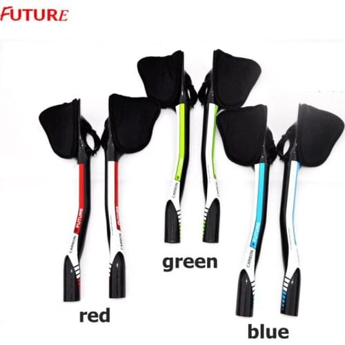 FUTURE new 3K glossy carbon road bike TT Handlebar rest handlebar fit 31.8mm soft TT bar ends bicycle parts free ship