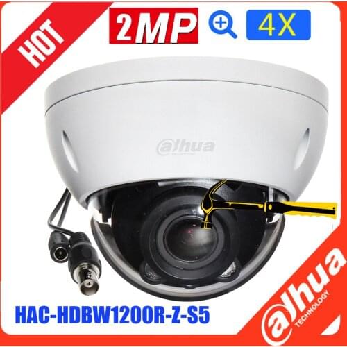 Dahua 2MP HDCVI Camera HAC-HDBW1200R-Z 1080P camera 2.7-12mm motorize lens Dome cctv camera IR Distance30M Max