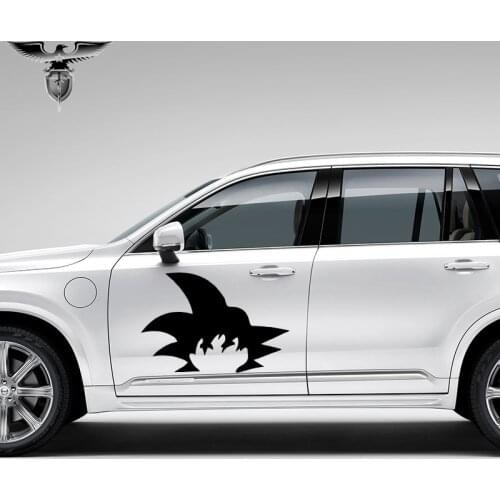 EmpireYing 3 Size 8 Colors Classic Cartoon Image Generous Fashion Hair Son Goku Funny Car Sticker Bumper Kayak Decor Vinyl Decal